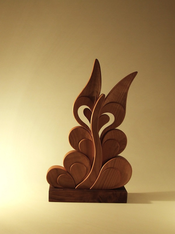 240 eur, V 54 cm, inšp. motýľ 2,     2kg, čerešňa